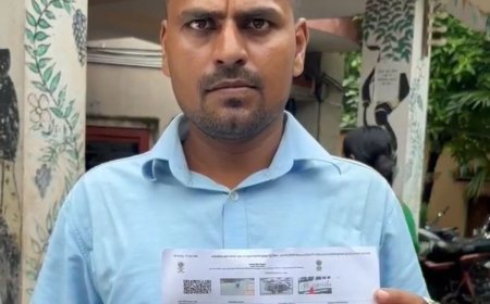 जमुई में नंबर प्लेट फर्जीवाड़ा, स्प्लेंडर मालिक के नाम पर कटा ग्लैमर बाइक का चालान