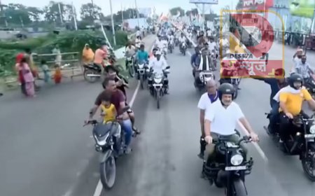 पूर्णिया में वोटर अधिकार यात्रा का जोश, राहुल गांधी ने बुलेट चलाई, तेजस्वी भी साथ, 26 अगस्त को प्रियंका गांधी भी होंगी शामिल