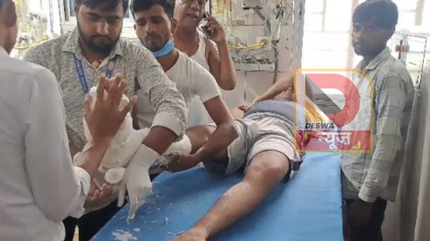 वोटर अधिकार यात्रा में हादसा: शेखपुरा में JAP जवान तेजस्वी की गाड़ी के नीचे आया, पैर की हड्‌डी टूटी,PMCH रेफर,ड्राइवर पर FIR