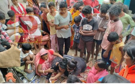 भागलपुर: रसीदपुर घाट पर नहाने गए तीन बच्चे डूबे, दो की मौत, एक की हालत गंभीर,गांव में मातम