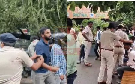 पटना में संविदा कर्मियों का CM आवास घेराव, बहाली की मांग जारी, पुलिस ने किया बल प्रयोग