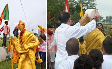 गांधी प्रतिमा से छेड़छाड़ पर तेज प्रताप का प्रहार: "बीजेपी-आरएसएस कायर और देशद्रोही...इतिहास इन्हें कभी माफ नहीं करेगा"
