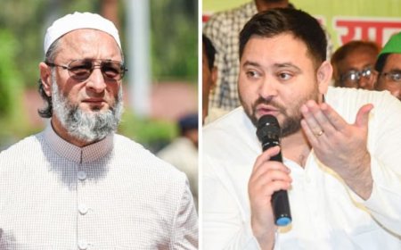 तेजस्वी यादव की यात्रा में AIMIM का प्रदर्शन,सिक्योरिटी ने कार्यकर्ताओं को पीटा? मुस्लिम वोटरों को ठगने का आरोप