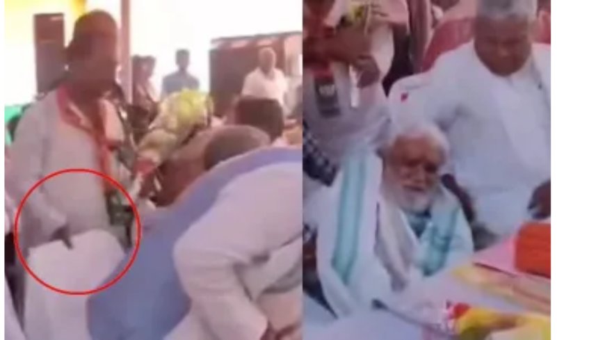 गया के शेरघाटी में एनडीए सम्मेलन: मंच पर गिरे बीजेपी नेता अश्विनी चौबे, एनडीए नेताओं की मौजूदगी
