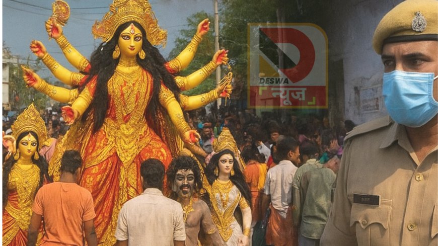 बिहार में दुर्गा पूजा पर कड़ी सुरक्षा, मूर्ति विसर्जन की होगी वीडियोग्राफी,मांस का टुकड़ा या पत्थर फेंकने पर एक्शन