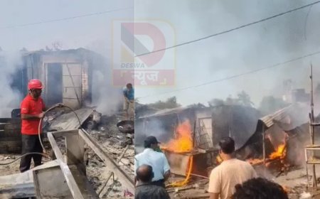 पश्चिम चंपारण में सिलेंडर ब्लास्ट,बेतिया में धमाके के बाद 15 फीट दूर गिरे लोग, 4 झुलसे; 1KM दूर तक सुनाई दी आवाज