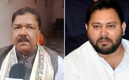 RJD दफ्तर के बाहर तेजस्वी के पोस्टर से सियासत गर्म, BJP ने ली चुटकी, कहा-हम पांडव हैं..वो खलनायक 