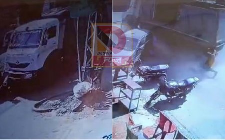जयपुर में भयावह सड़क हादसा: तेज रफ्तार डंपर ने 17 गाड़ियों को रौंदा, 13 की मौत, सीसीटीवी फुटेज आया सामने