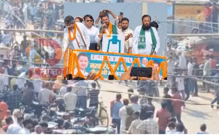 पश्चिम चंपारण में खेसारी लाल यादव का जलवा,नरकटियागंज में रोड शो ,कहा –पलायन रुकेगा..रोजगार बढ़ेगा