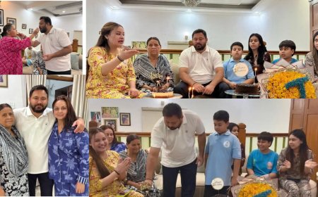 तेजस्वी यादव का जन्मदिन, लालू परिवार ने देर रात मनाया जश्न, रोहिणी और मीसा ने दी शुभकामनाएं