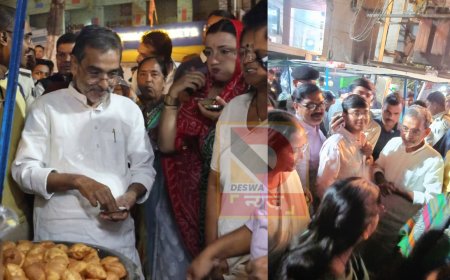 वोटिंग के बाद उपेंद्र कुशवाहा का देसी अंदाज़ – परिवार संग खाया गोलगप्पा