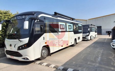 बिहार पर्यटन विभाग की नई पहल —होटल जैसी सुविधाओं से लैस ‘Caravan’ बस पहुंची पटना,75 रुपए प्रति किलोमीटर किराया