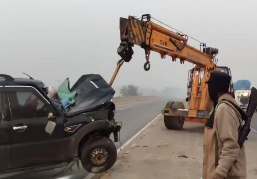 दरभंगा में भीषण सड़क हादसा: तेज रफ्तार स्कॉर्पियो डिवाइडर से टकराई, 3 की मौत, 4 गंभीर