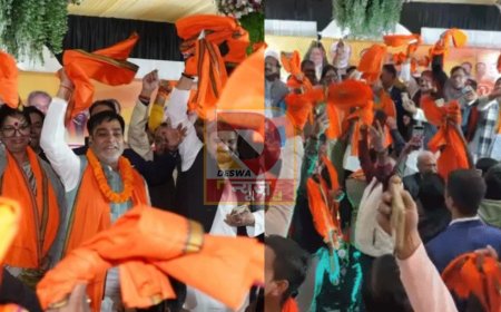 पवन सिंह के गाने पर दानापुर में तौलिया लहराकर थिरके BJP नेता रामकृपाल यादव,समर्थकों में जोश