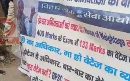 पटना में इंजीनियरिंग छात्रों का उग्र प्रदर्शन,मेरिट पर बहाली की मांग को लेकर सड़कों पर उतरे