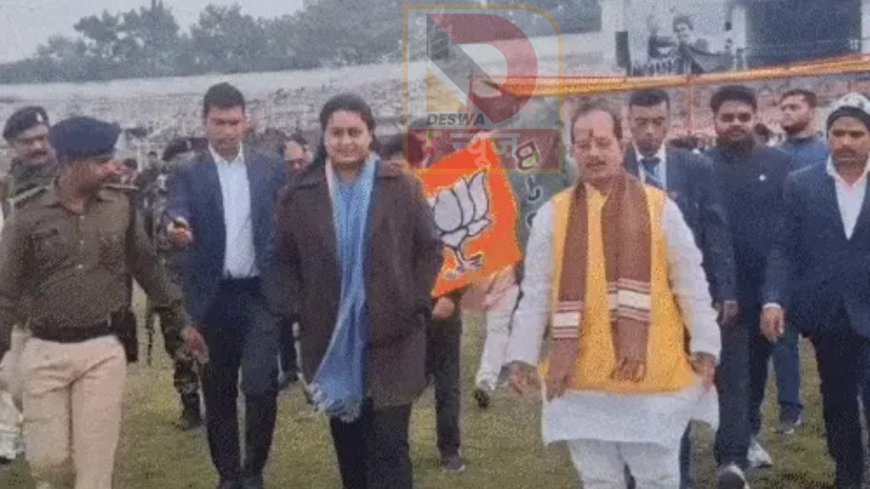 बिहार की खेल मंत्री का कमाल, उपमुख्यमंत्री को पहली गेंद में किया क्लीन बोल्ड