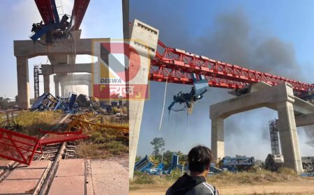 थाईलैंड में स्कूल छात्रों से भरी ट्रेन बनी हादसे का शिकार,: 65 फीट ऊंचाई से पैसेंजर ट्रेन पर गिरी क्रेन, दो हिस्सों में कटी