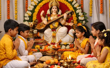 वसंत पंचमी 2026: दुर्लभ शुभ योगों में मां सरस्वती की आराधना, शिक्षा और ज्ञान का महापर्व,जानें आज का शुभ मुहूर्त