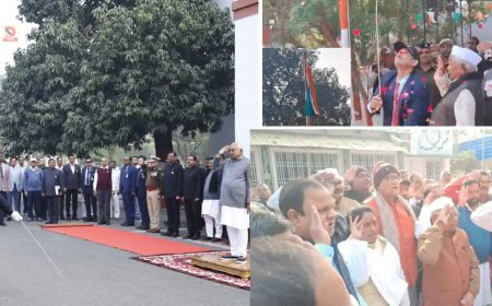 77वां गणतंत्र दिवस: CM नीतीश, राज्यपाल और लालू यादव ने फहराया तिरंगा,मुख्यमंत्री ने दी शुभकामनाएं