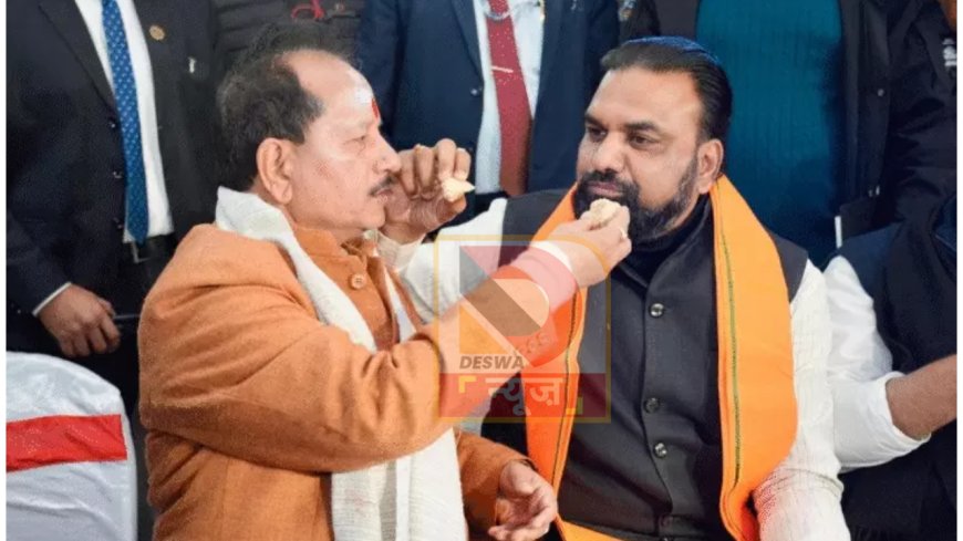दही-चूड़ा भोज में सियासी संदेश, तेजप्रताप को NDA में आने का ऑफर,विजय सिन्हा ने खुद परोसा दही-चूड़ा