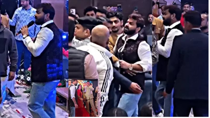 गुंजन सिंह की बर्थडे पार्टी में पवन सिंह का गुस्सा, युवक पर भड़के पावर स्टार,फैन्स बोले-भइया को रोक लो... मार देंगे