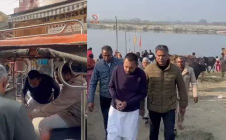 वृंदावन की गलियों में आम श्रद्धालु की तरह दिखे निशांत कुमार, न राजनीति, न तामझाम, बस भक्ति और सादगी