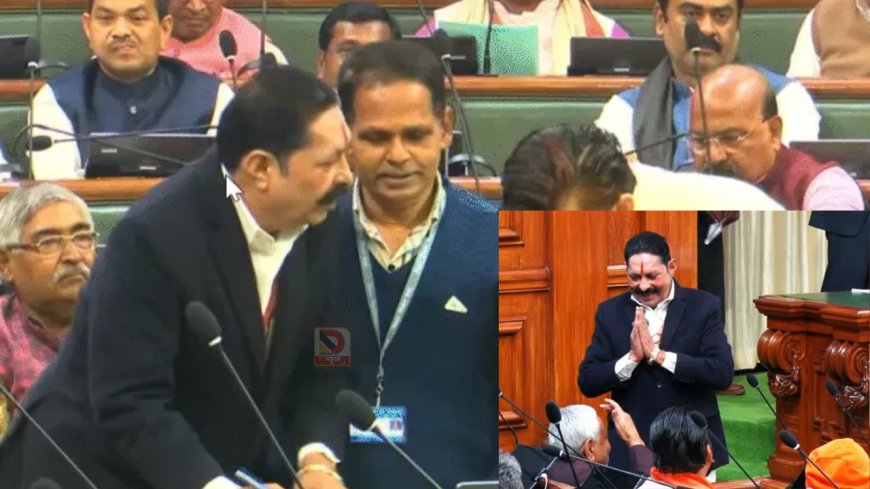 बेऊर जेल से एंबुलेंस में विधानसभा पहुंचे बाहुबली अनंत सिंह, ली विधायक की शपथ,CM नीतीश के पैर छुए