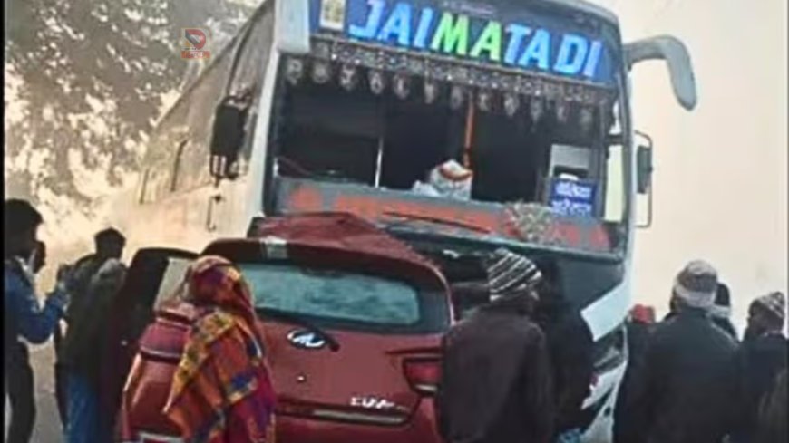 मुजफ्फरपुर सड़क हादसा: लालू छपरा के पास भीषण टक्कर, बेतिया से पटना जा रही कार बनी हादसे का शिकार, 2 की मौत