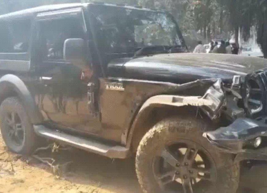 महाशिवरात्रि पर पटना में बड़ा हादसा – CM हाउस के बाहर थार और पुलिस वाहन में आमने-सामने टक्कर