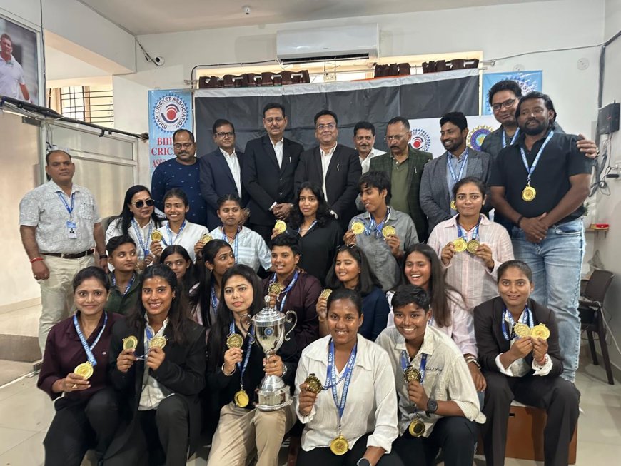 बिहार महिला क्रिकेट टीम ने इतिहास रचते हुए सीनियर एकदिवसीय ट्रॉफी प्लेट जीती,BCA ने किया सम्मानित