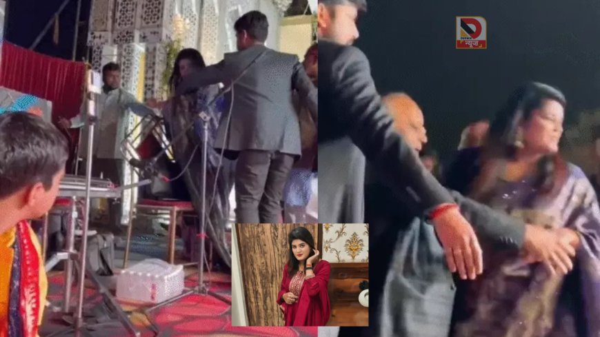 शो के दौरान भड़कीं निशा उपाध्याय, एंकर पर सैंडल उठाने का वीडियो वायरल, लाइव शो में बढ़ती फूहड़ता पर फिर उठे सवाल