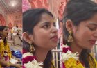 मंदिर में फूट-फूटकर रो पड़ीं मैथिली ठाकुर,बोलीं-मैं खुद को संभाल नहीं पाई... आंखों से आंसू बहते रहें