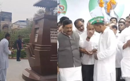 बिहार की राजनीति में सक्रिय हुए निशांत कुमार, मां की प्रतिमा पर किया माल्यार्पण; बोले- 38 जिलों की यात्रा की तैयारी