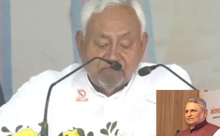 सुपौल में मंत्री विजय चौधरी की CM से अपील, कहा –बिहार को कभी अपने से दूर मत समझिएगा,मंच पर बोर्ड गिनते दिखे सीएम