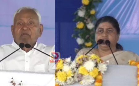 पूर्णिया में नीतीश कुमार के सामने मंच पर रोने लगीं मंत्री लेशी सिंह, CM को बताया ‘कृष्ण’