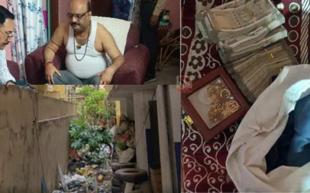 पटना में स्वास्थ्य विभाग के अधिकारी के ठिकानों पर SVU की बड़ी कार्रवाई, खिड़की से फेंके नोटों के बंडल; कचरे से 5 लाख बरामद