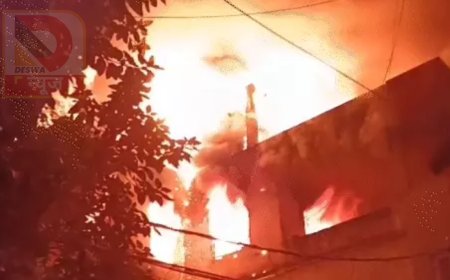 पटना में देर रात भीषण आग, 5 मिनट में धू-धू कर जली पूरी बिल्डिंग,दमकल की टीम ने संभाला मोर्चा