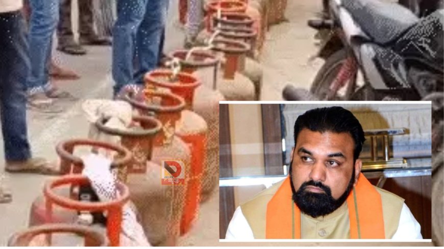 बिहार में गैस के लिए लंबी लाइन, Deputy CM पर लगा गंभीर आरोप,एजेंसी मालिक बोला –सम्राट चौधरी के लोग गोदाम से 4 सिलेंडर ले गए