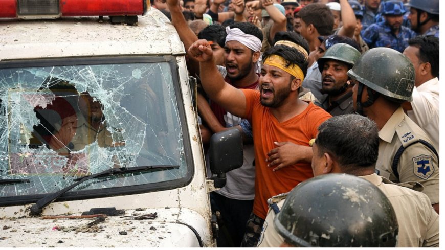 पश्चिम चम्पारण में बवाल: पुलिस टीम को 3 घंटे तक बंधक, महिला घायल, इलाके में तनाव