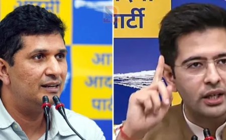 राघव चड्ढा vs AAP:डिप्टी लीडर पद से हटाए जाने के बाद आरोप-प्रत्यारोप,सौरभ भारद्वाज का बड़ा हमला