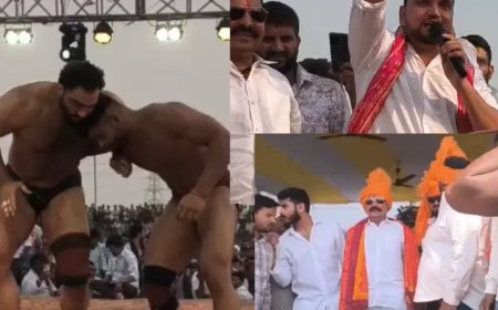 अनंत सिंह का भव्य दंगल: 51 लाख इनाम का ऐलान…चांदी की गदा और विदेशी रेसलर्स का रोमांच,भोजपुरी गाने पर झूमा अखाड़ा