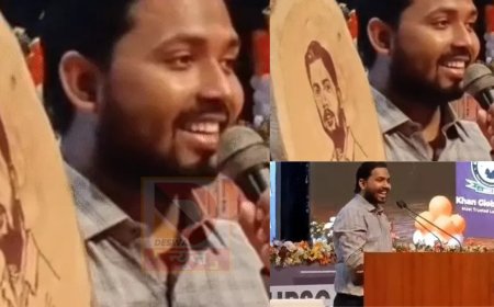 पटना के बापू सभागार में भावुक पल: छात्र ने खून से बनाई तस्वीर, खान सर ने दी नसीहत