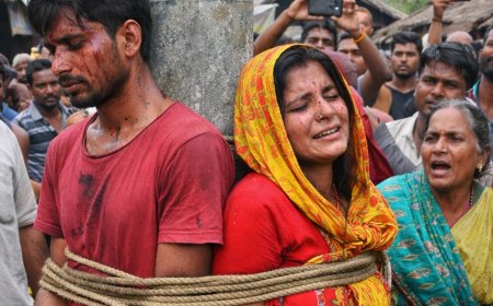 पूर्णिया में भीड़ का कहर: प्रेमी जोड़े को खंभे से बांधकर बेरहमी से पीटा, जनप्रतिनिधि पर आरोप
