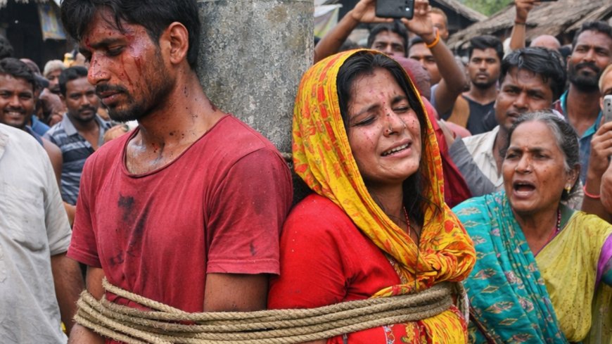 पूर्णिया में भीड़ का कहर: प्रेमी जोड़े को खंभे से बांधकर बेरहमी से पीटा, जनप्रतिनिधि पर आरोप