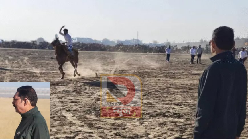 बाहुबली अनंत सिंह का नया अंदाज!,काला चश्मा-ट्रैक सूट में दिखे, JP सेतु पर बेटे को सिखाई घुड़सवारी
