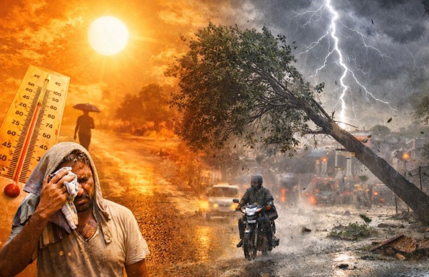 बिहार में मौसम का डबल अटैक: एक ओर भीषण गर्मी, दूसरी तरफ आंधी-बिजली का खतरा