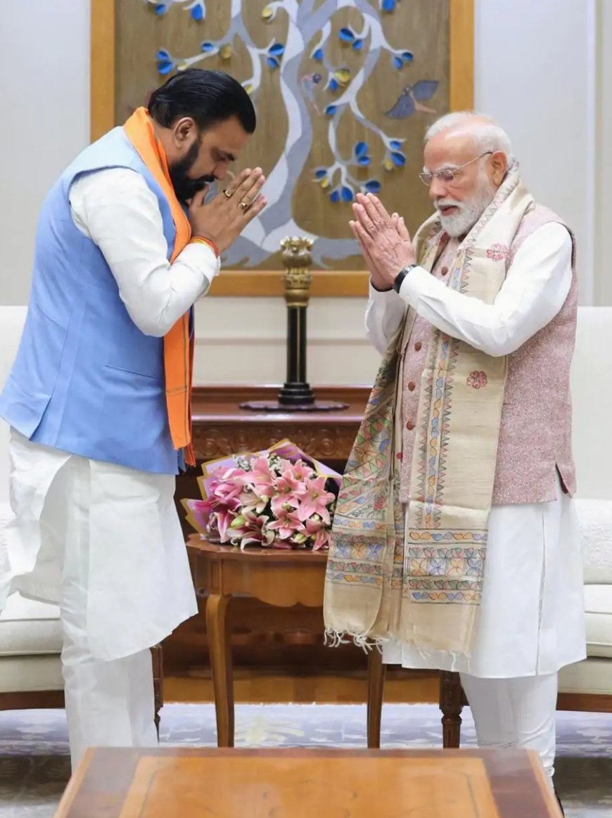 मुख्यमंत्री बनने के बाद पहली बार दिल्ली पहुंचे सम्राट चौधरी: पीएम मोदी से की मुलाकात