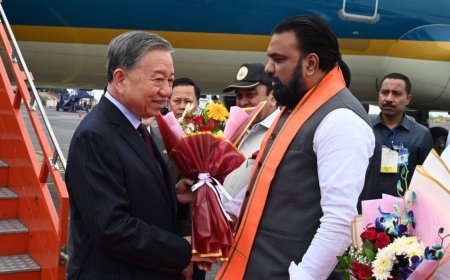 बिहार दौरे पर वियतनाम राष्ट्रपति टो लाम, सम्राट चौधरी ने किया स्वागत