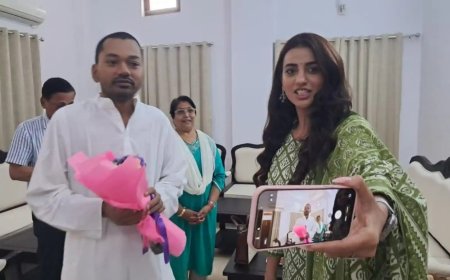 मंत्री बनने के बाद लगातार एक्टिव निशांत कुमार, अक्षरा सिंह संग मुलाकात ने खींचा ध्यान