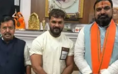 सम्राट चौधरी की मौजूदगी में नितिन नवीन से मिले खेसारी लाल, क्या बदलेंगे पाला?